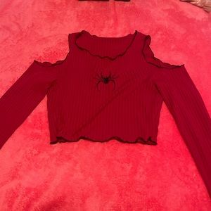 Red Spider crop top